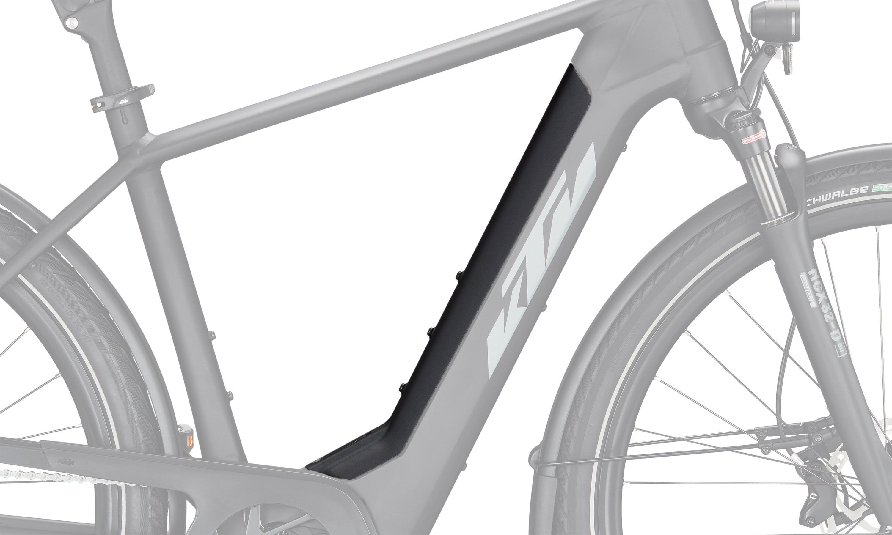 KTM PowerTube 750 Battery Cover 2023 - black matt aluminium