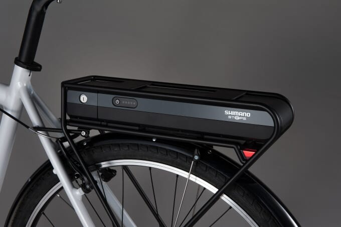 Shimano E-Bike battery STePS for rack mounting