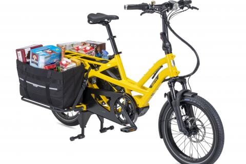 Tern Sidekick Wide Decks mounted with basket