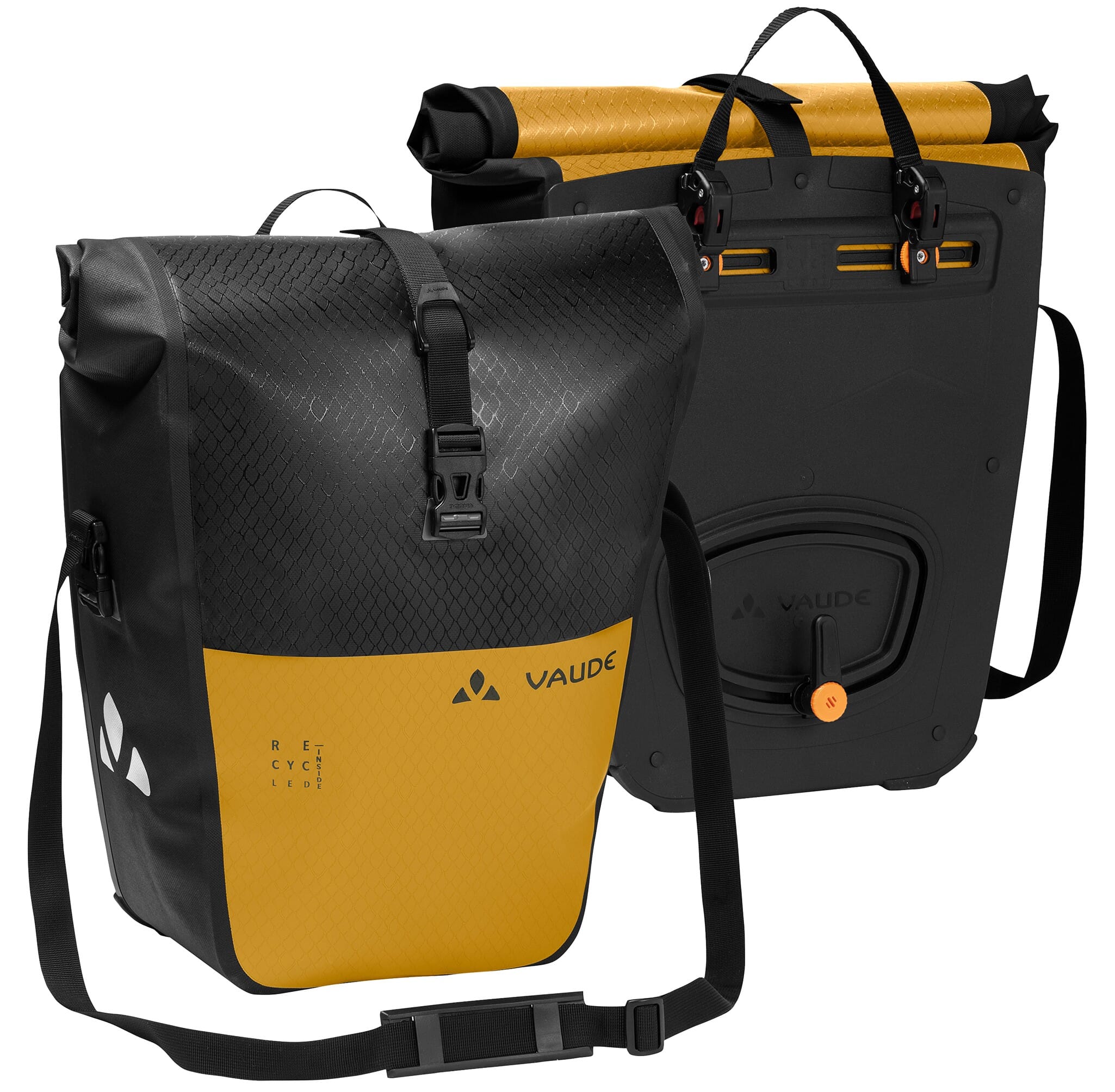 Vaude Aqua Back Colour (recycled) rear pannier pair - yellow